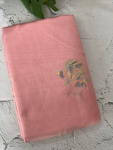 Tussar finish soft silk saree with thread embroidery MTS568 PeachPink