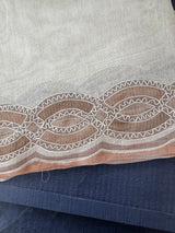 Blended tussar silk saree with embroidery- MS43778