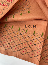Kanta Handstitched Blended tussar silk saree MS15831