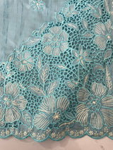 Cutwork Semi tussar saree MTSS674