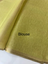 Tissue Silk embriodery saree MS49889- DuskyGreen