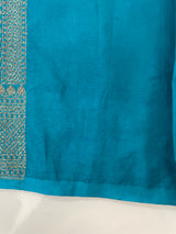 Banarasi semi katan saree with contrast border SHKNTNM