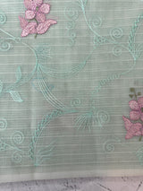 Netkota embriodery saree MS1495 PastelAqua