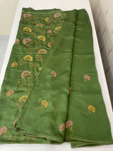 Vichithra soft silk saree with embroidery MSV675