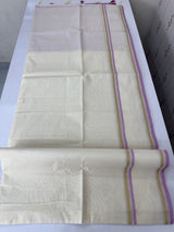 Onam special Semi chanderi silk saree with blouse- MSF567 (9)