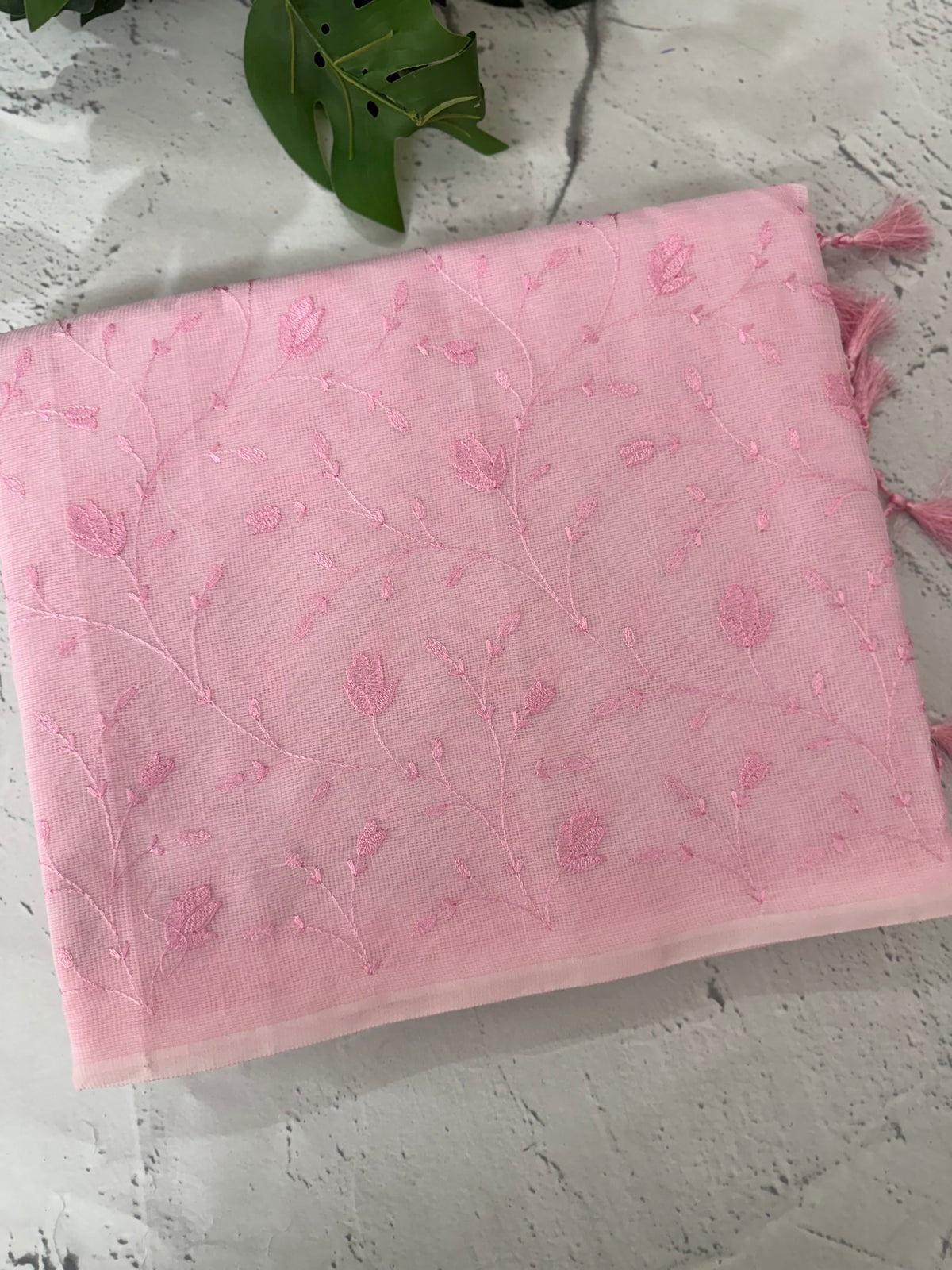 Netkota embriodery saree MSH263 Pink