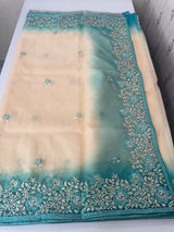 Soft Organza saree with embroidery borders MCW638