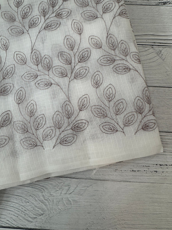 Kota cotton embriodery saree MS1490