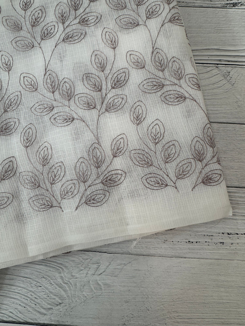 Kota cotton embriodery saree MS1490