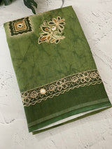 Tissue linen saree MLS345