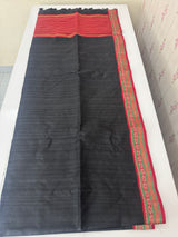 Jute tussar silk saree with contrast borders MJL655