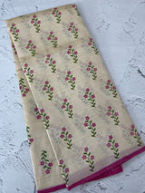 Printed Art silk saree with blouse MAS6966