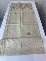 Kanta Handstitched Blended tussar silk saree MS90543