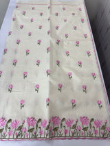 Mul chanderi embriodery saree with scalloped borders MSH176 (4)