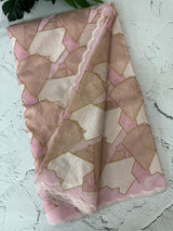 Jute Linen saree with zari & thread work MSH206 Pink
