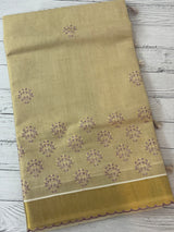 Kerala tissue cotton saree- MSK101- Lavender