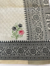 Semi silk saree with embroidery MSS456