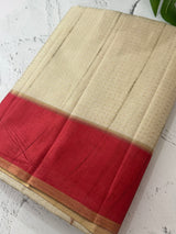 Semi silk saree with zari weaving  MSG6161