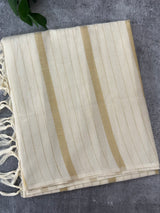 Borderless Kerala mul cotton saree