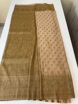 Semi banarasi Khaddi Georgette saree - MS1499 Beige