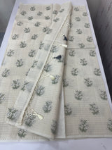 Netkota embriodery saree MS1496 Cream1