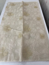 Viscose organza saree with thread work - MSH925 PastelTaupe