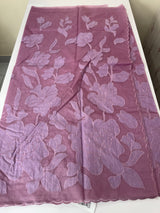 Semi organza saree with appliqué work - MSH906