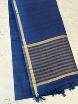 Tussar mix Semi silk saree with small zari borders MSS8924
