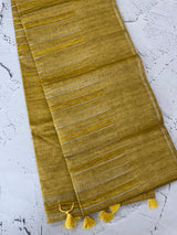 Multi color Semi soft silk saree with borders MSS590