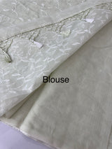 Kota embriodery saree MS1455 Pale Green
