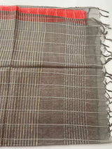Semi Organza saree with checks - MSD634 (2)