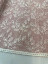 Kota cotton silk embriodery saree MS1455- Pink