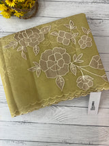 Organza saree with applique work MS5081