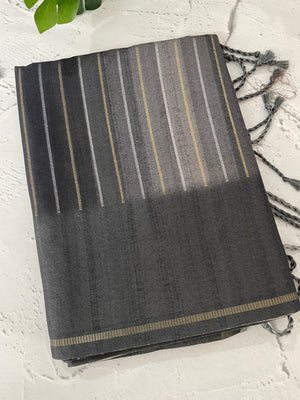 Multi color Semi soft silk saree with borders MSS590