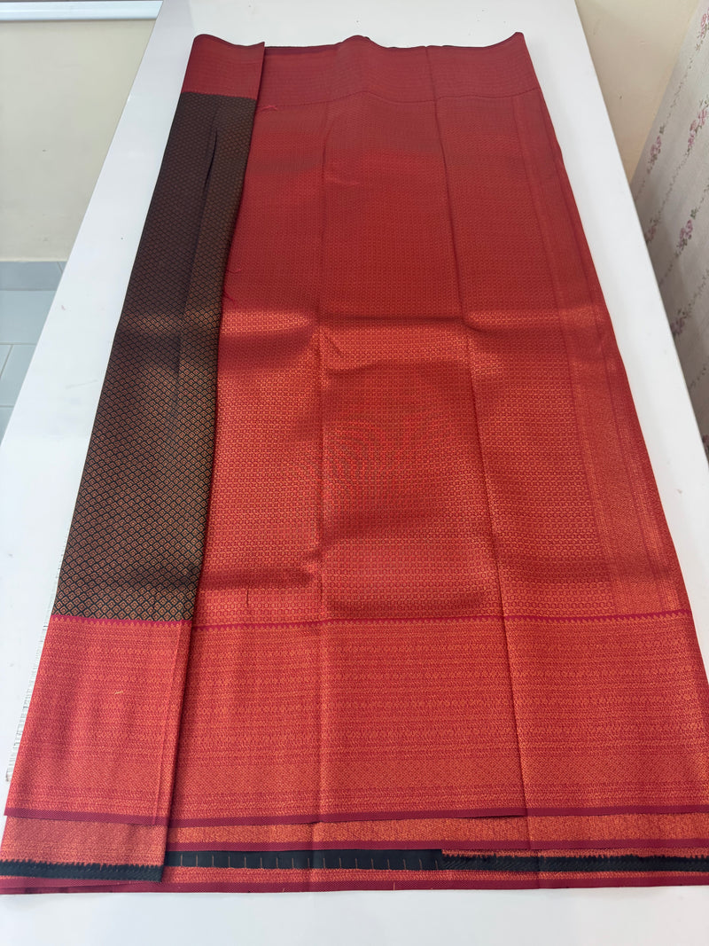 Brocade semi silk saree MS67443