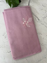Kota  checks saree with embroidery - MS7679 Lilac