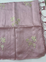 Tussar finish soft silk saree with thread embroidery MTS568