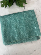 Glass Organza saree with thread work - MCW889