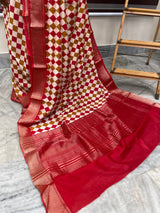 Semi chanderi saree  MCSC675