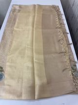 Tissue silk saree with embroidery MSH235