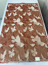 Organza saree with thread work- MC318