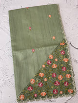 Cutwork Semi tussar saree MTSS680