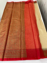 Semi silk saree with blouse MBS7855