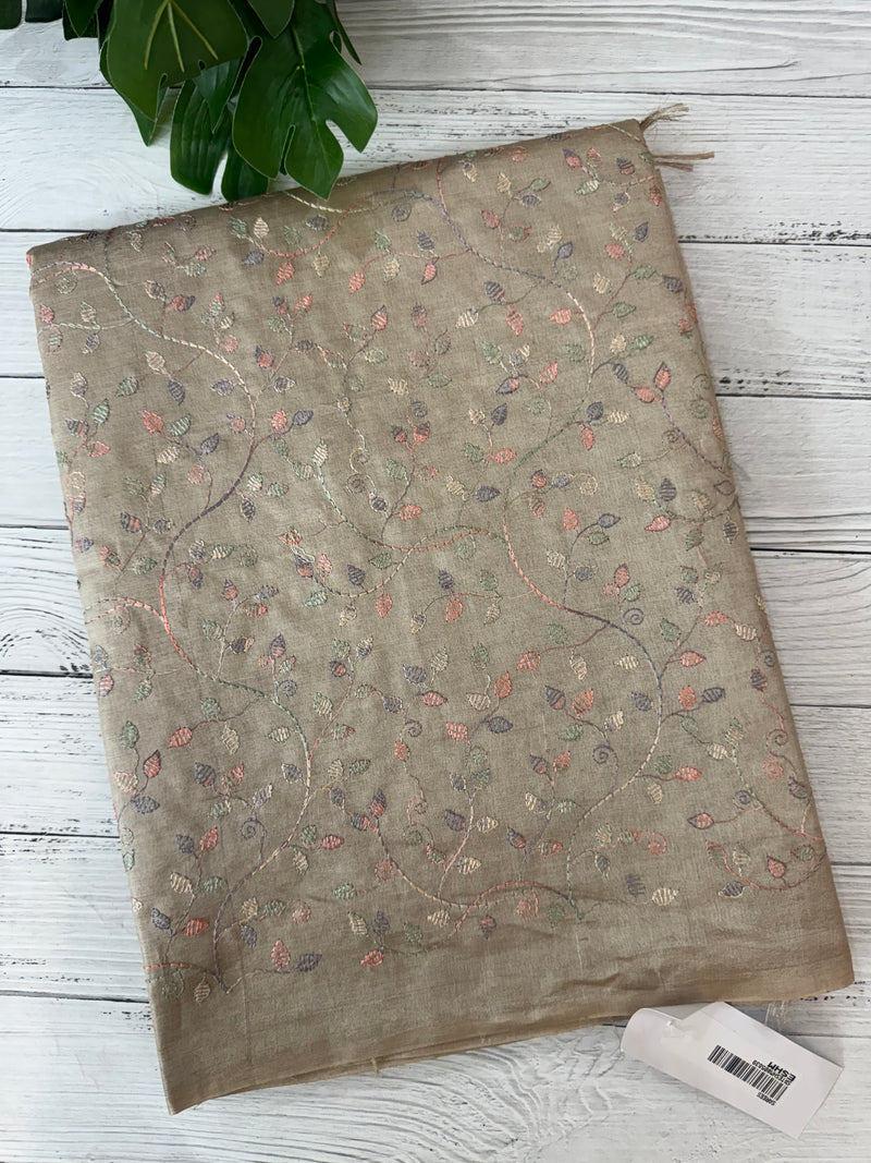 Pure desi tussar silk saree with embroidery- MTSS659 (5)