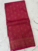 Banarasi semi katan saree SHKNSNM RaniPink (1)