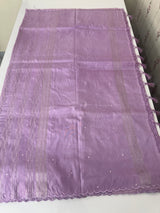 Fancy Chanderi silk saree with blouse MFC218