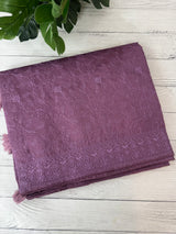 Blended tussar saree with thread work MTS9078 - Mauve