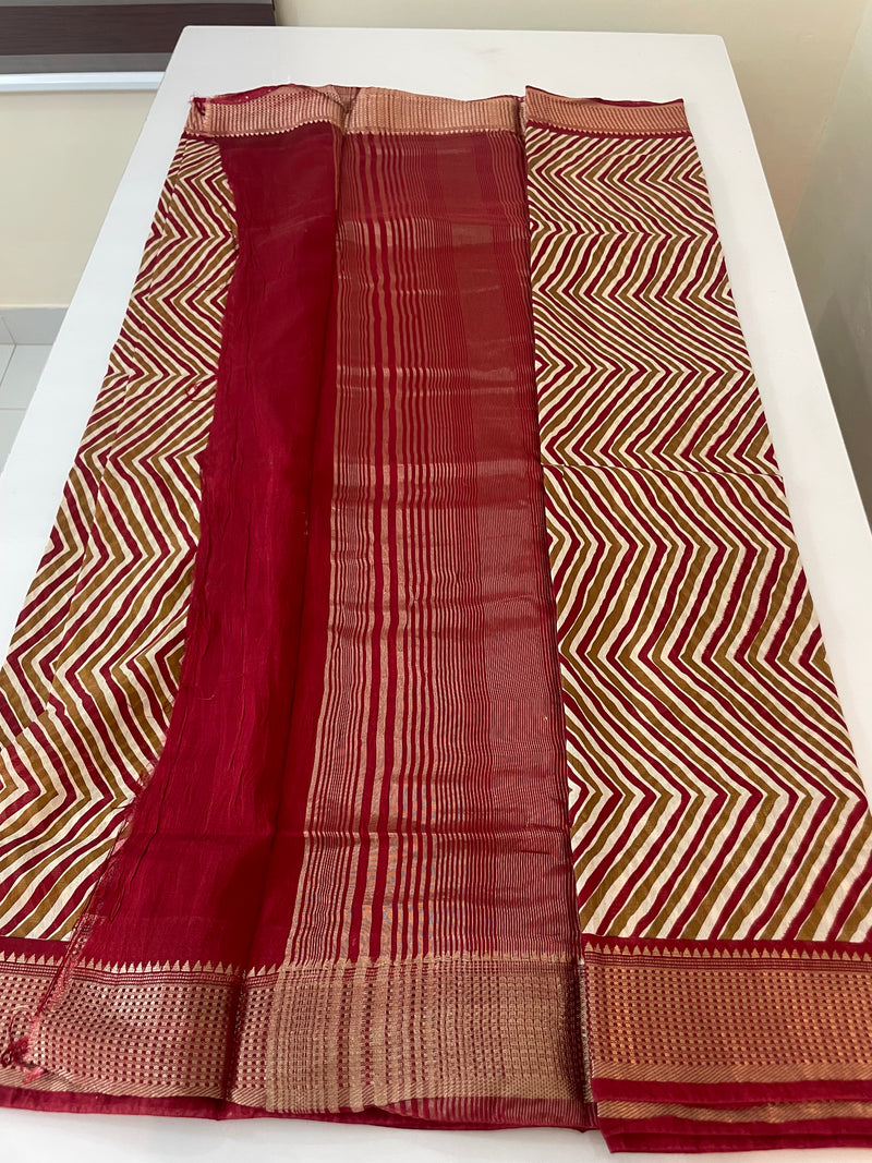 Semi chanderi saree  MCSC672