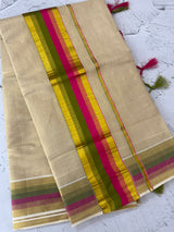 Kerala Golden tissue saree