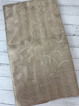 Tissue Silk applique work saree MSH133 Design 3- CloudGrey